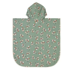 UV Badeponcho Kinder - Hund, Grün