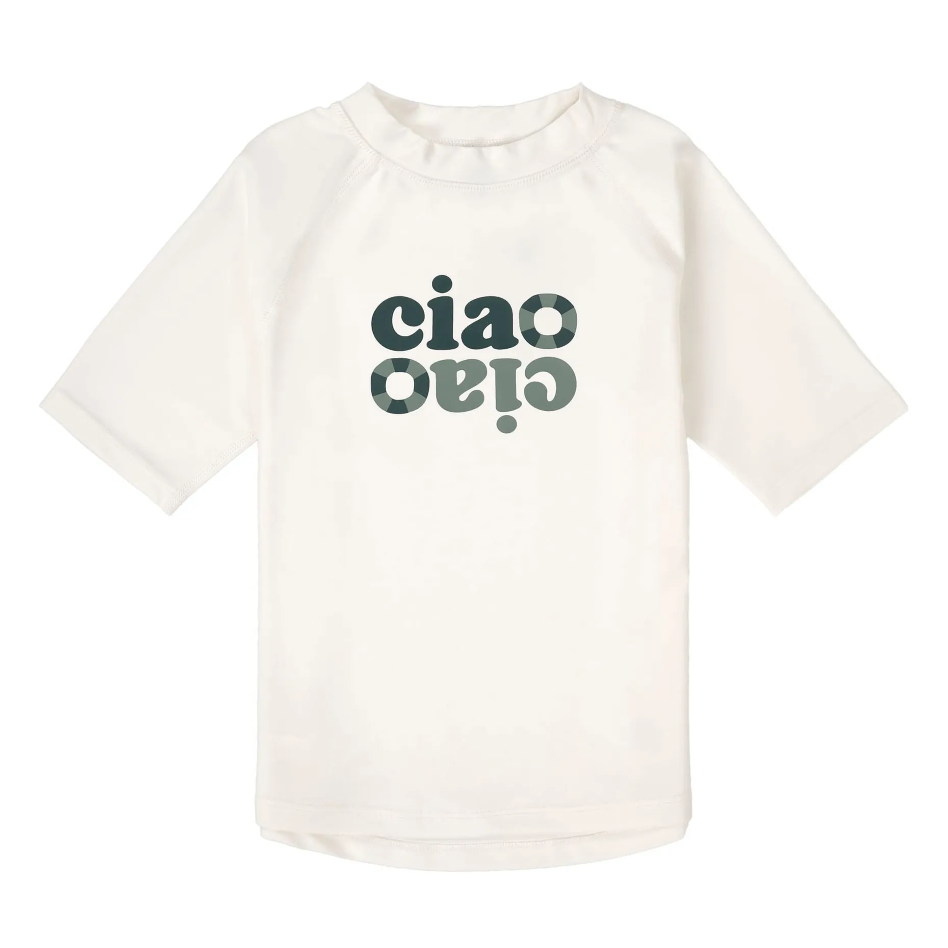 UV Shirt Kinder Kurzarm, Grün Weiß