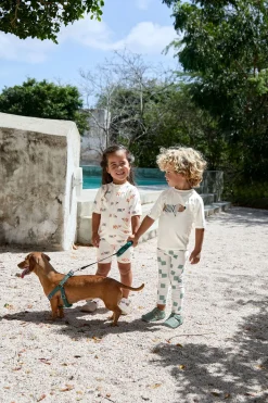 UV Shirt Kinder Kurzarm - Hund, Weiß