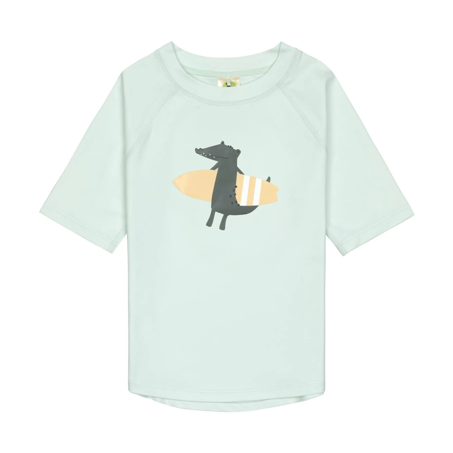UV Shirt Kinder Kurzarm - Krokodil, Mint