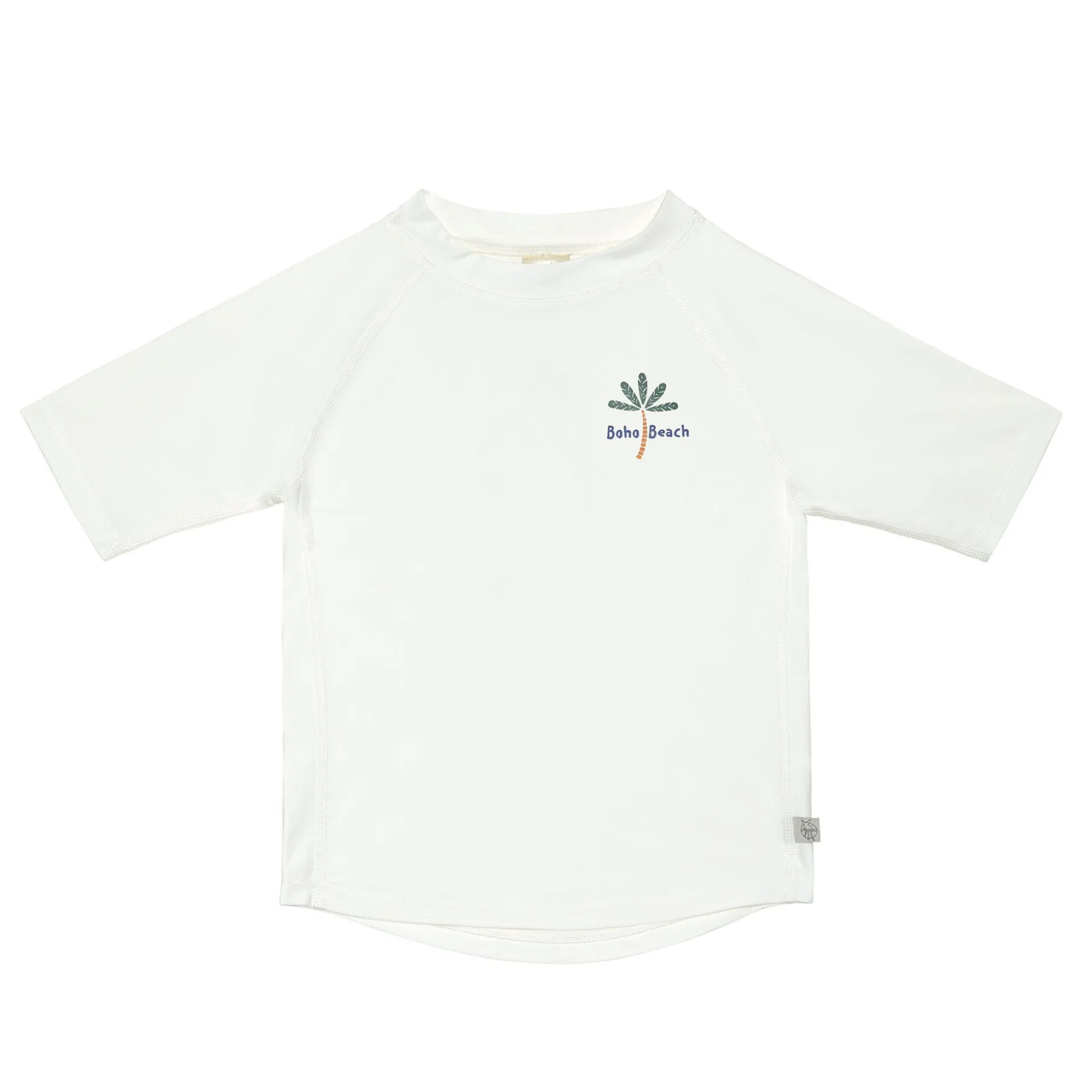 UV Shirt Kinder Kurzarm - Palmen, Weiß