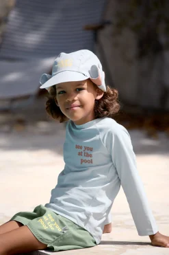 UV Shirt Kinder Langarm, Blau