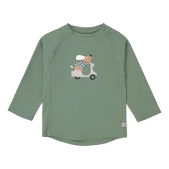 UV Shirt Kinder Langarm - Hund, Grün
