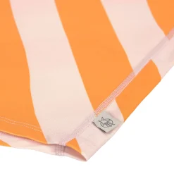UV Shirt Kinder Langarm - Streifen, Rosa Orange