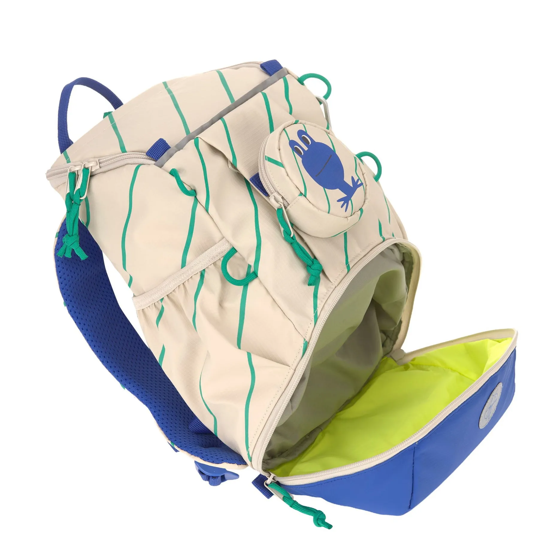 Wanderrucksack Kinder 10 L - Happy Trails, Frosch
