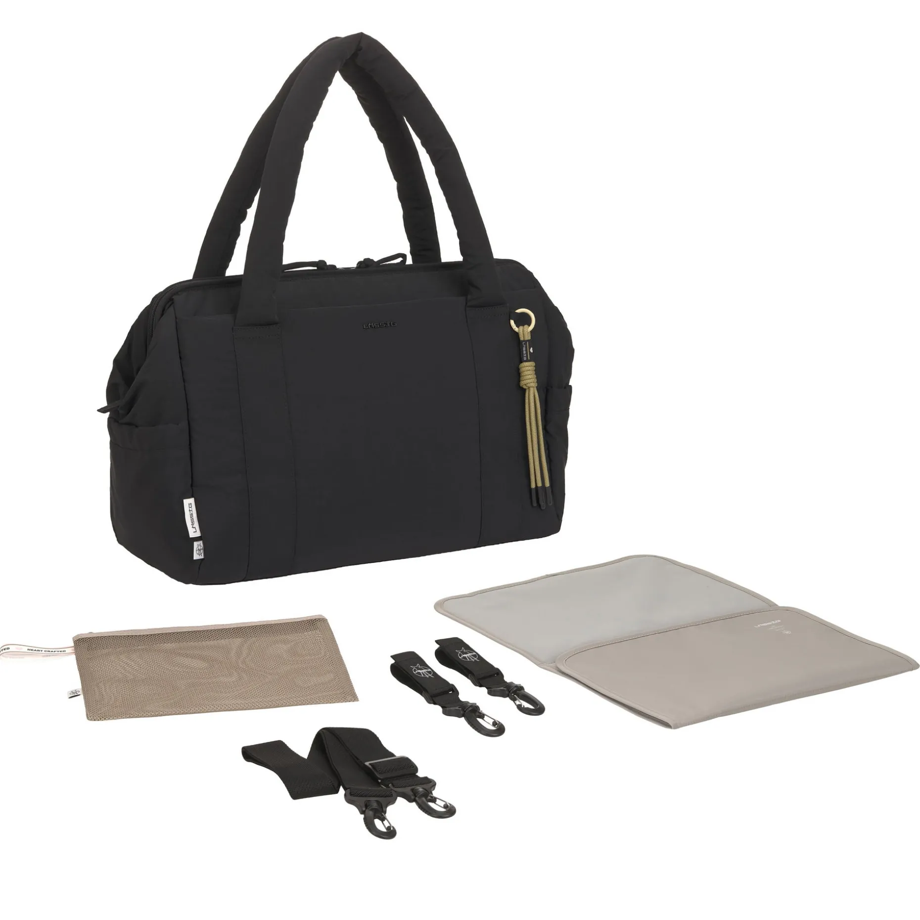 Weekender Wickeltasche - Yula, Schwarz