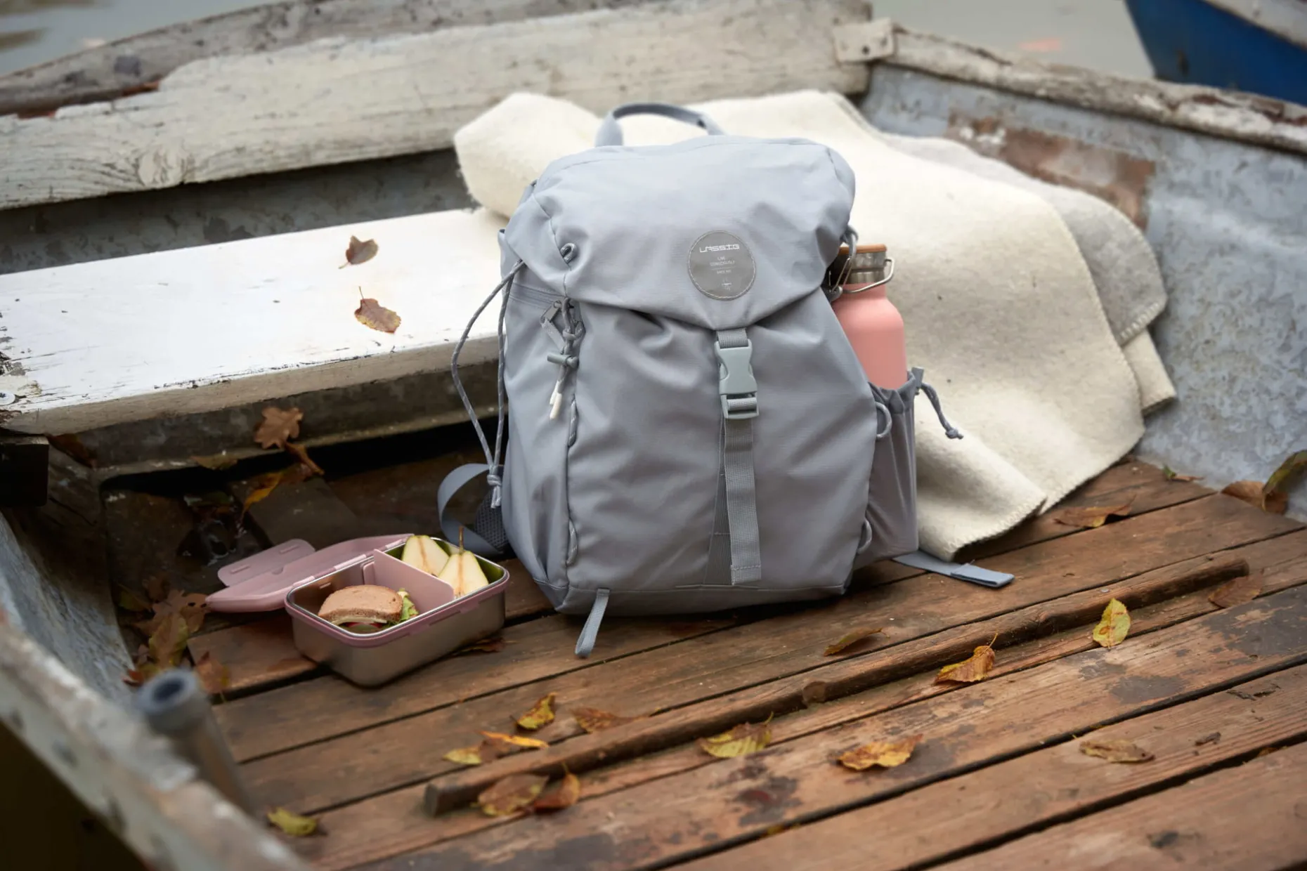 Wickelrucksack - Outdoor Backpack, Grey