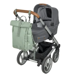 Wickelrucksack - Rolltop Up Backpack, Silbergrün
