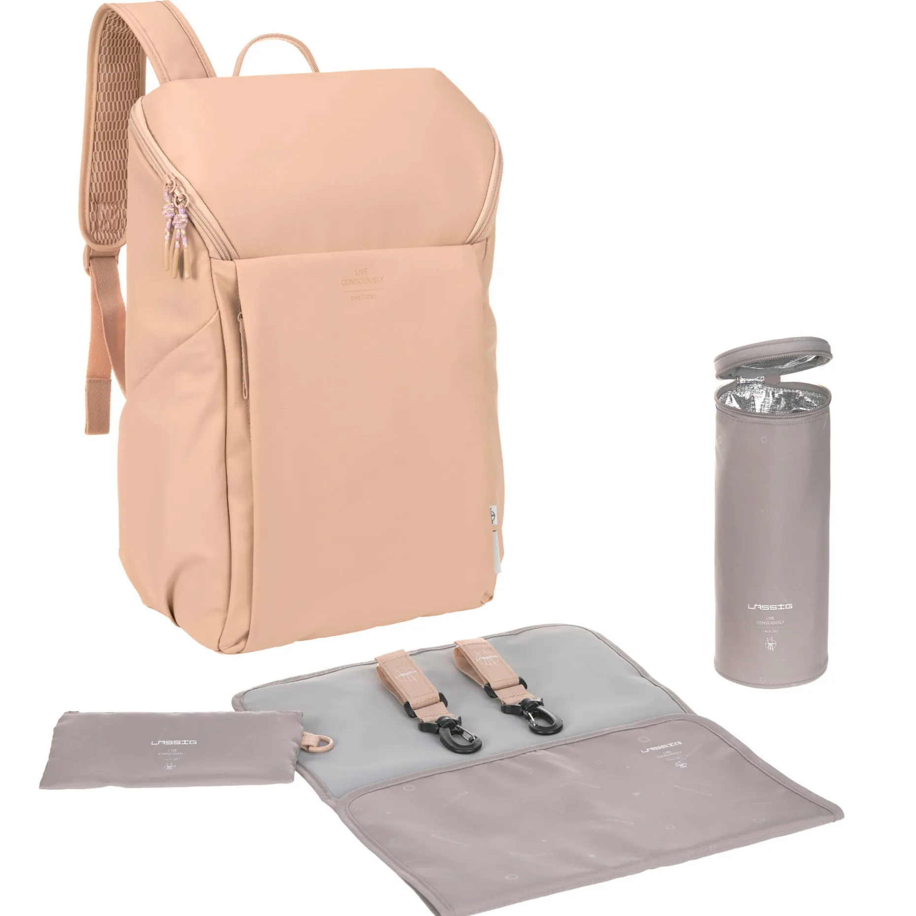 Wickelrucksack - Slender Up Backpack, Braun