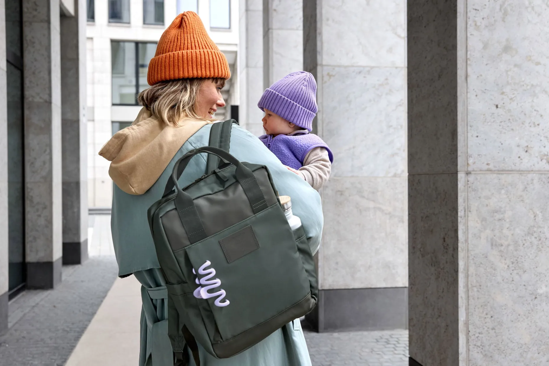Wickelrucksack - Vividal Backpack, Dunkelgrün