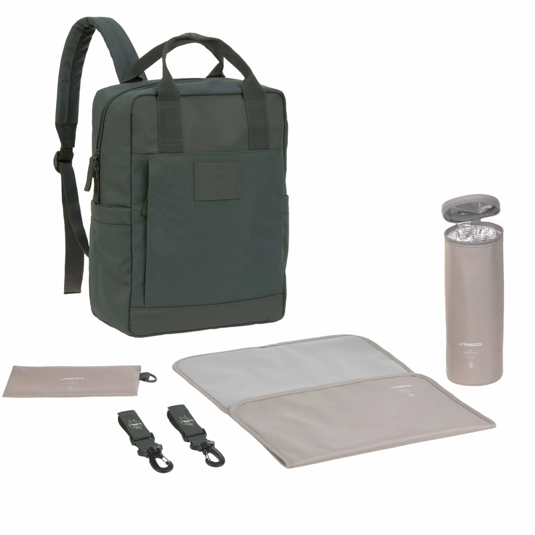 Wickelrucksack - Vividal Backpack, Dunkelgrün