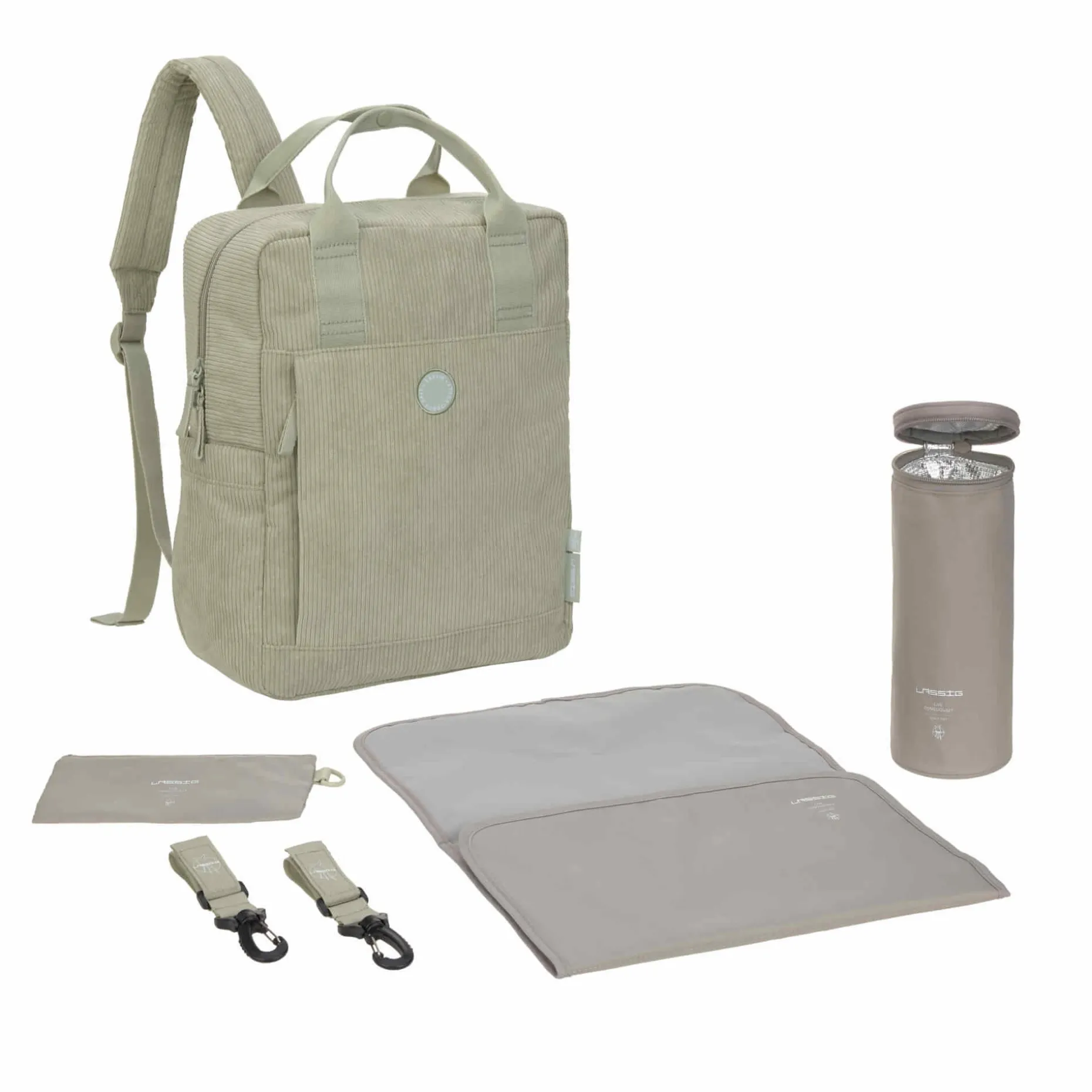 Wickelrucksack - Vividal Backpack Cord, Khaki