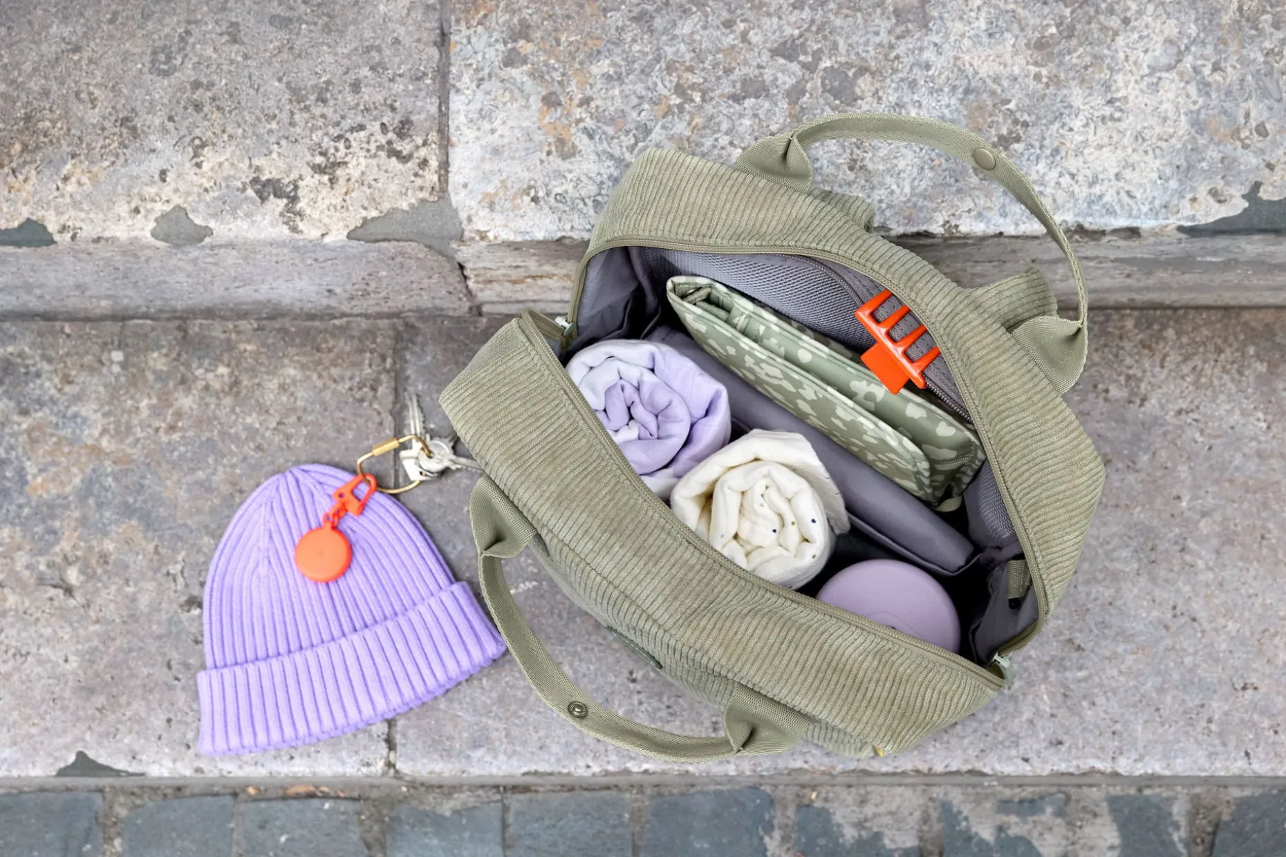 Wickelrucksack - Vividal Backpack Cord, Khaki