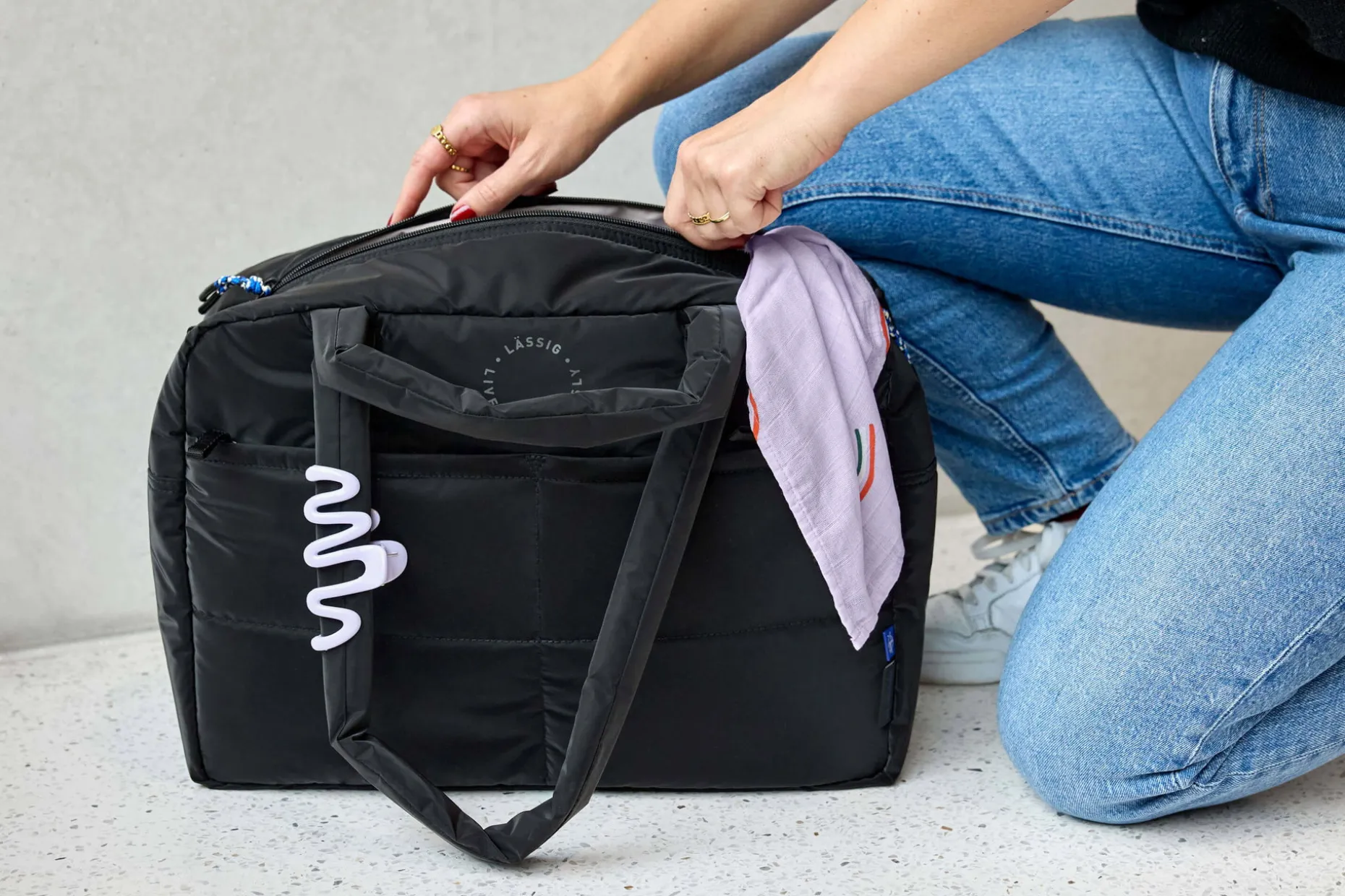 Wickeltasche - Everyday Bag, Schwarz