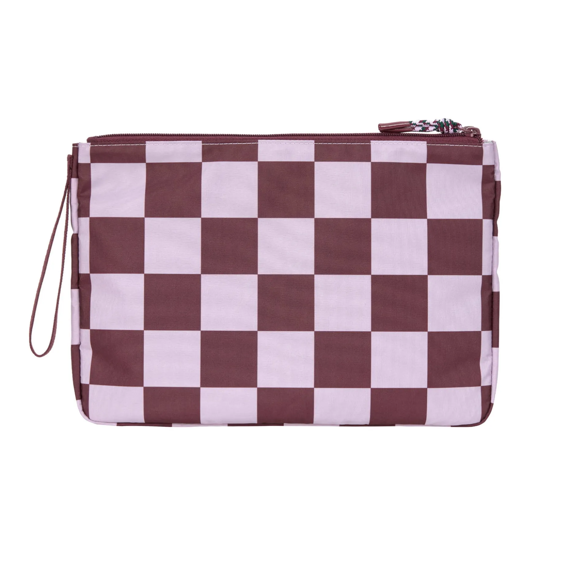 Windeltasche - Clutch, Tiefrot Lavendel