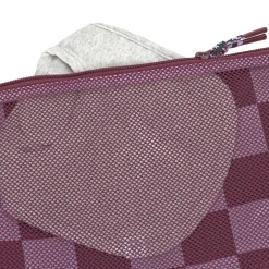Windeltasche - Clutch, Tiefrot Lavendel