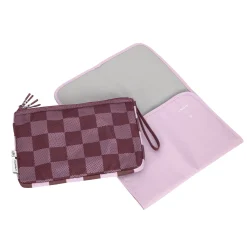 Windeltasche - Clutch, Tiefrot Lavendel